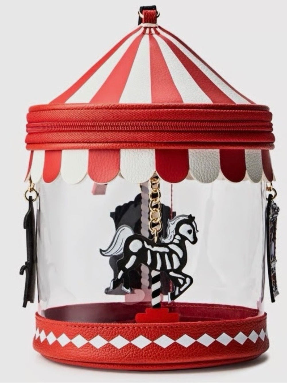 🆕🎪 BATH & BODY WORKS HALLOWEEN CIRCUS CAROUSEL WRISTLET/PURSE. BRAND NEW! - Picture 2 of 8